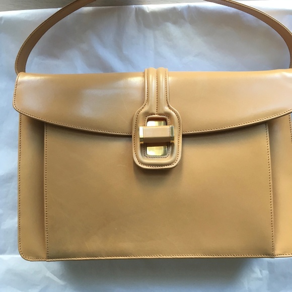 Salvatore Ferragamo Handbags - FERRAGAMO vtg Bag Adjustable Strap Mustard Yellow